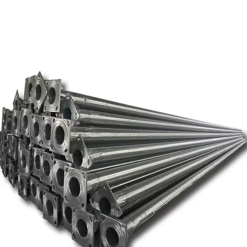 Hot Dip Galvanized Electric Steel Pole round Solar LED Street Light for Road and Highway Application Competitive Price