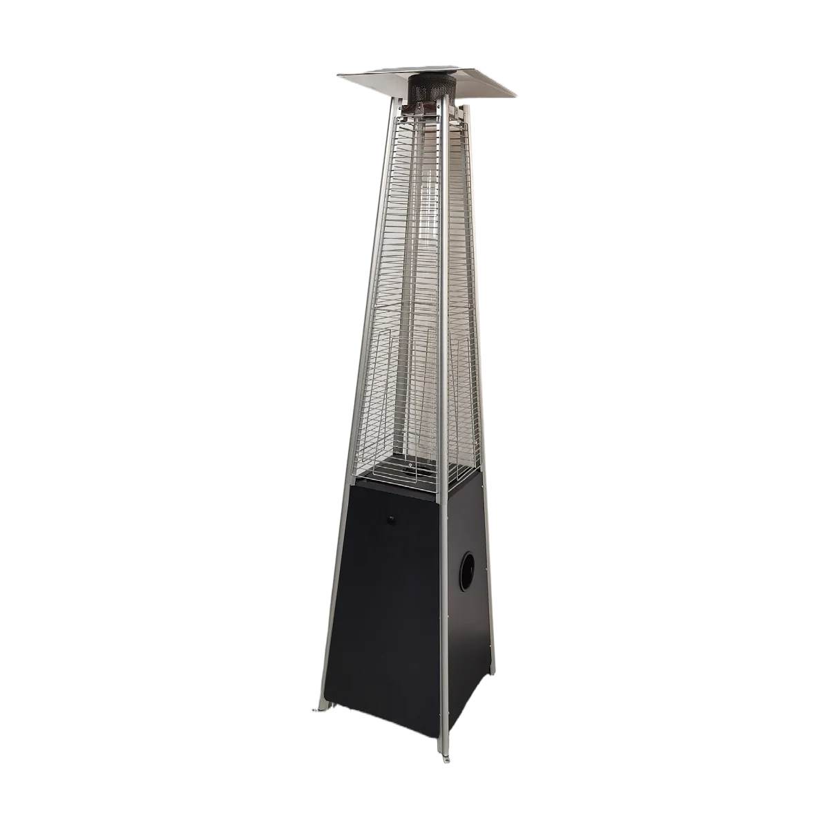Outdoor Gas Patio Heater Wheeled Standing Tower Heater