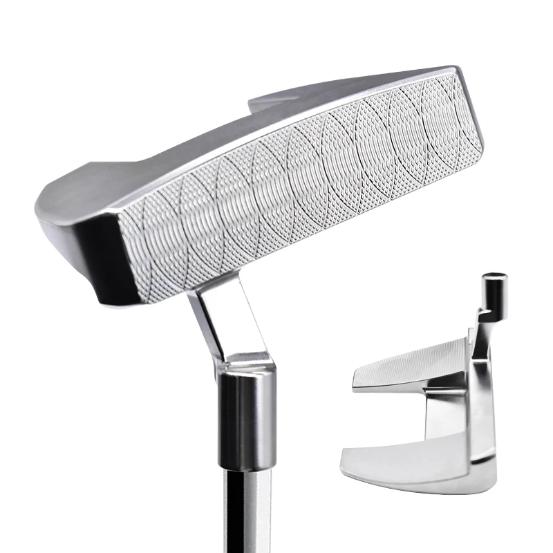 Xiamen Jasbao Factory Custom Logo Golf  Putter Mallet CNC Milled Right Hand Golf  Putter Head  Zinc Aluminum Alloy Golf  Putters