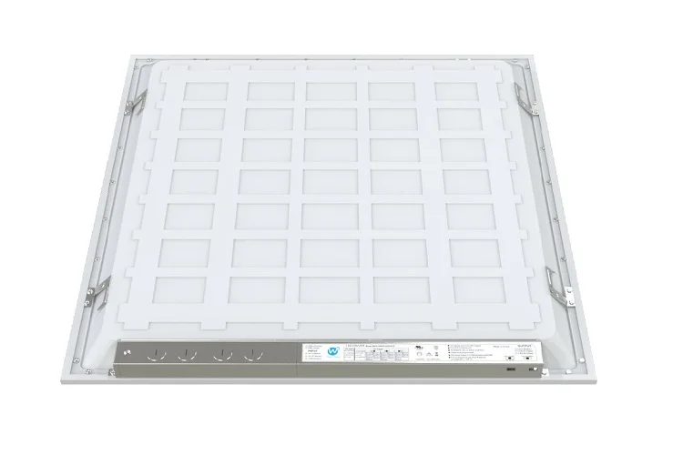 led backlit panel light 120-277v 125lumen per watt with DLC premium power and 3CCT tunable drop ceiling office fixture