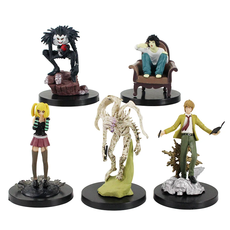 5 Piece/set Set Grim Reaper Ryuk Yagami Light Model Doll Ornaments Toys Anime Action Figures Death Note Figure