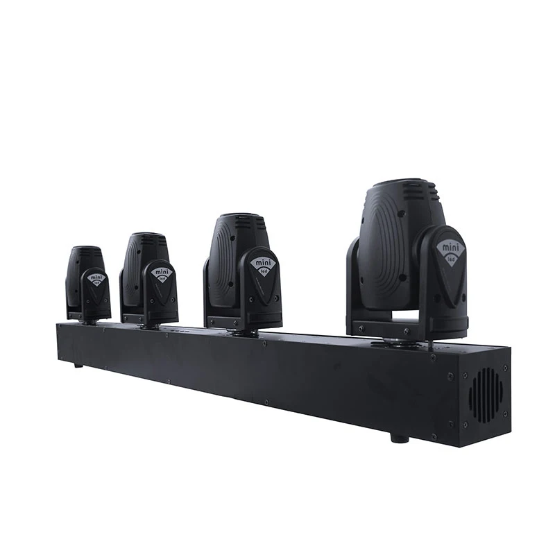 2019 Pro Dj Disco Event Lighting 4X10W RGBW 4in1 LED  Four Heads DMX Sharp Beam Bar Moving Head Stage Lights For Party