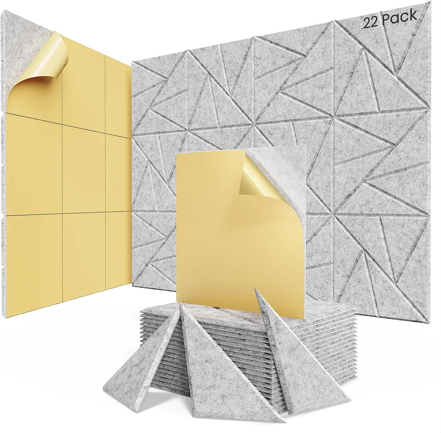 New Design Square Polyester Sound-Absorbing Board 100% Fiber Decorative and Functional Soundproofing Improves Sound Quality