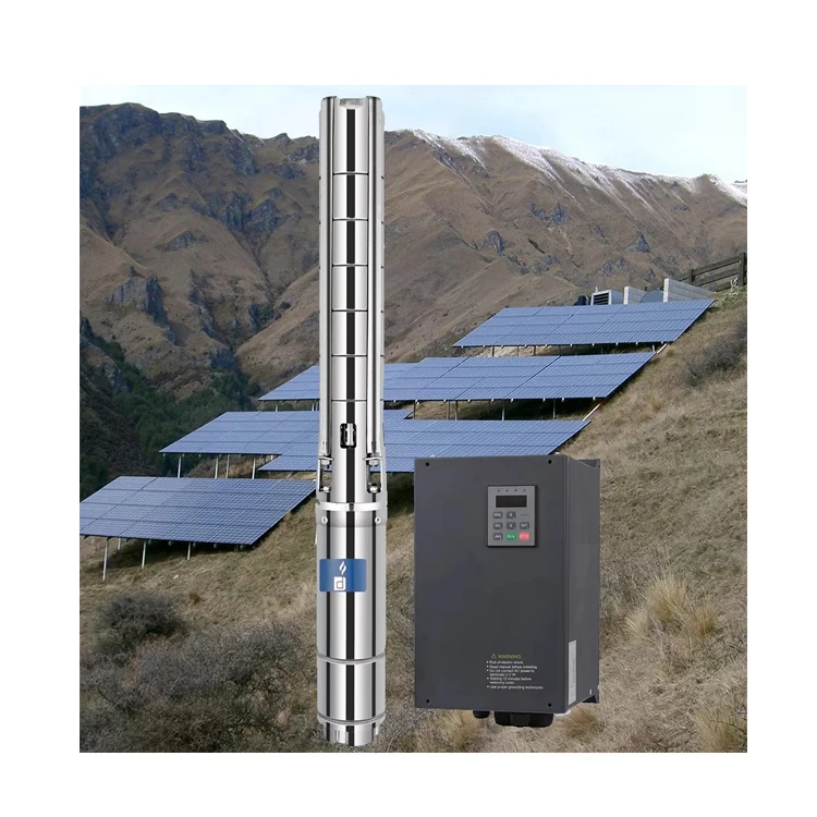 10 hp submissive 40hp solar pump 5000 watt 75metter 48v/12 volt water pump solar system