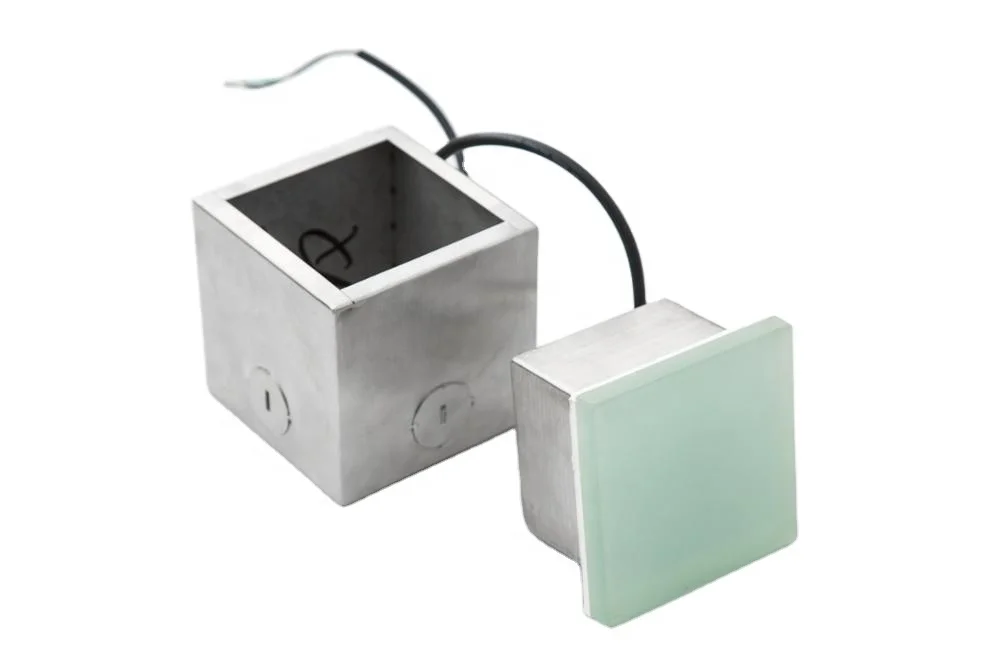 
Outdoor IP67 garden yard lighting decor 100x100mm glass shelf led brick light 