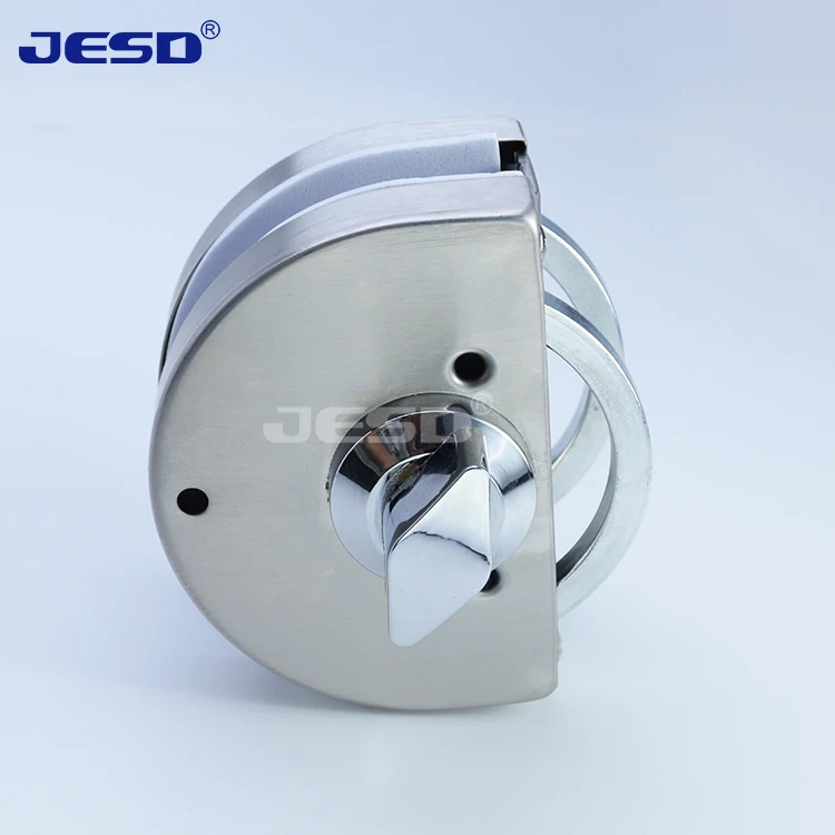 Modern Stainless Steel Sliding Glass Door Lock Elegant Aluminium Accessory for Home Office Dining Installation