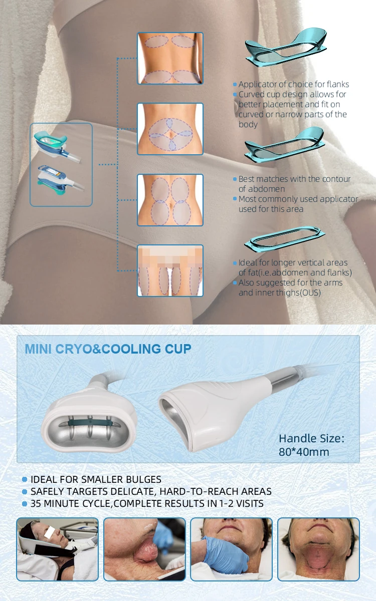 2024 Aesthetic Medicine Cryolipolisys Cool Cellulite 360 Cryolipolyse 4/5 Handles Cryo Slimming Machine Salon