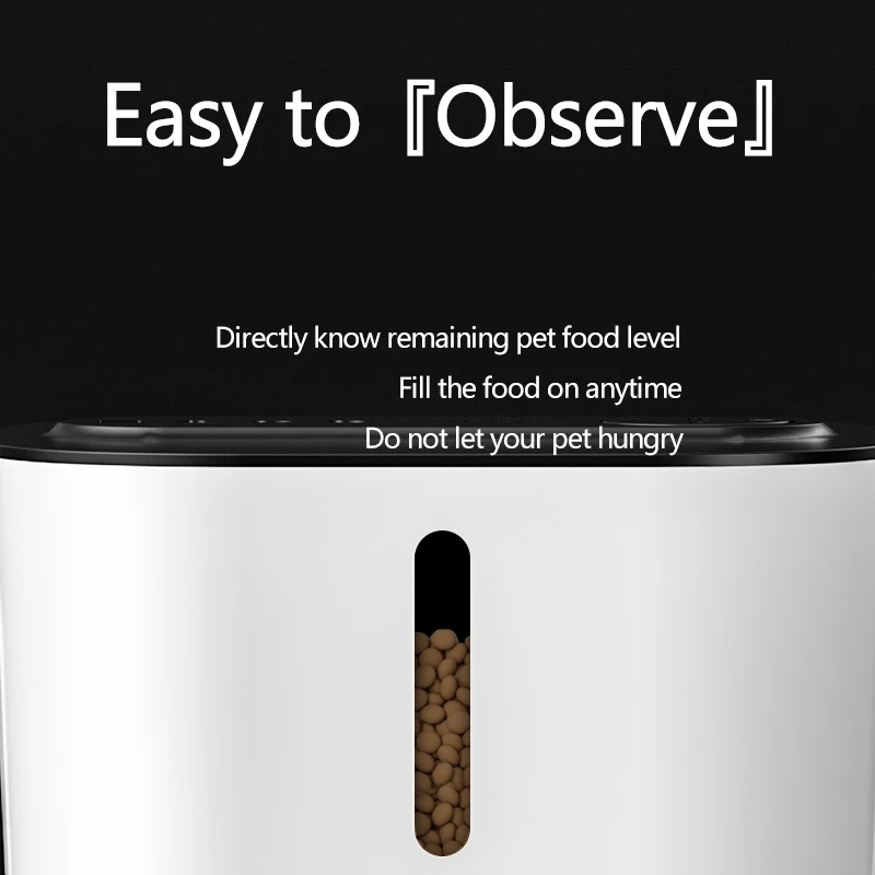 Wifi Type Automatic Smart Pet Feeder 3L Customized Cat Pet Puppy Dog Pet Bowls & Feeders