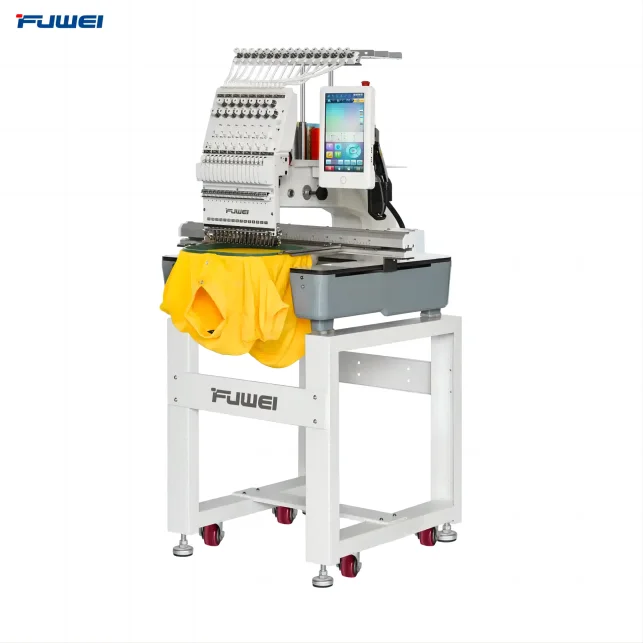 High quality FUWEI 12/15 needles embroidery machine for home use