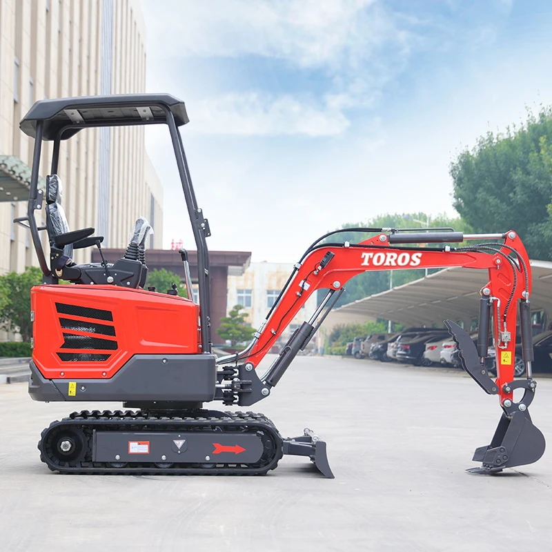 Cheap Price 1800kg Mini Digger Machine Garden Farm Excavator Multifunctional Hydraulic Crawler Small Bagger Customize Escavadora