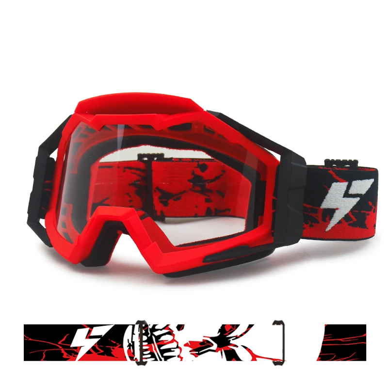 Wholesale Anti-Fog Sports Eyewear Shatter-Proof OTG Motocross MX Glasses with Smoke Lenses for Motocross PC and TPU Frame