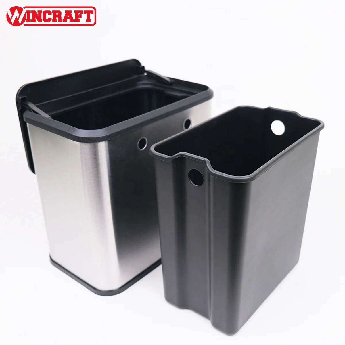 Hanging Trash Can Installable Indoor Cupboard Wall-Mounted Kitchen Counter Compost Bin