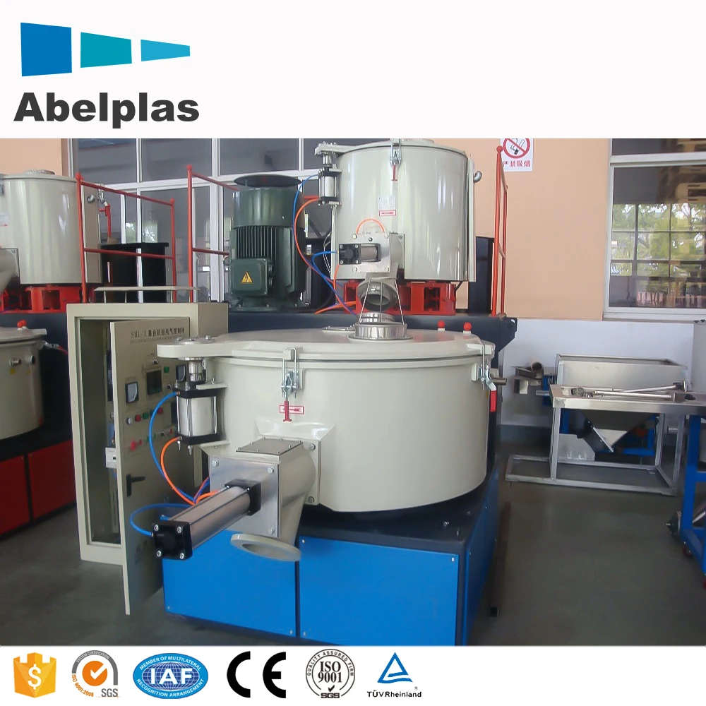 PVC Powder Mixer Machine Industrial Horizontal Spiral Belt Plastic Blender