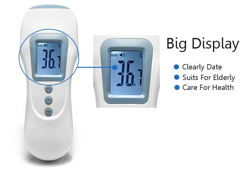 
2021 Medical digital human body LED non-contact infrared thermometer gun infrared thermometer children 