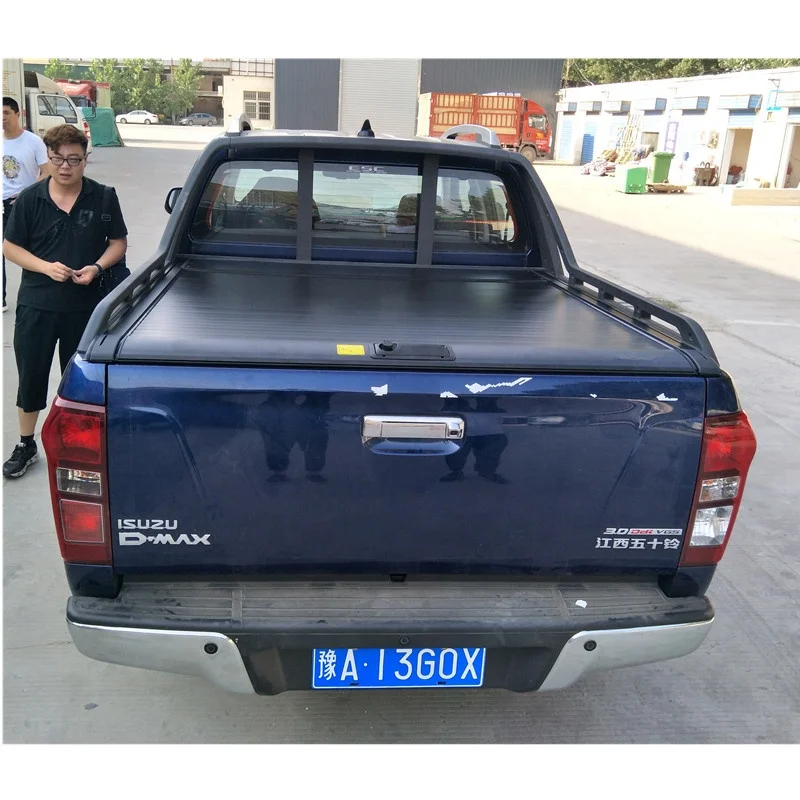 Wholesale aluminum automatic pickup retractable rollup tonneau covers isuzu dmax