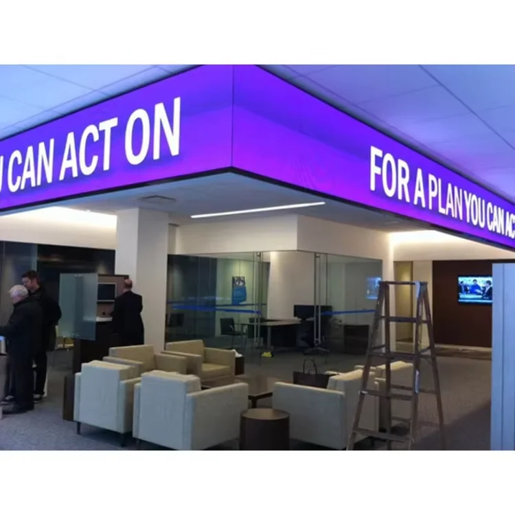 Fip Indoor 90 Degree Right Angle Cube Led Display Screen Square Column Video Wall Panel Advertising Ledwall Ecran Display