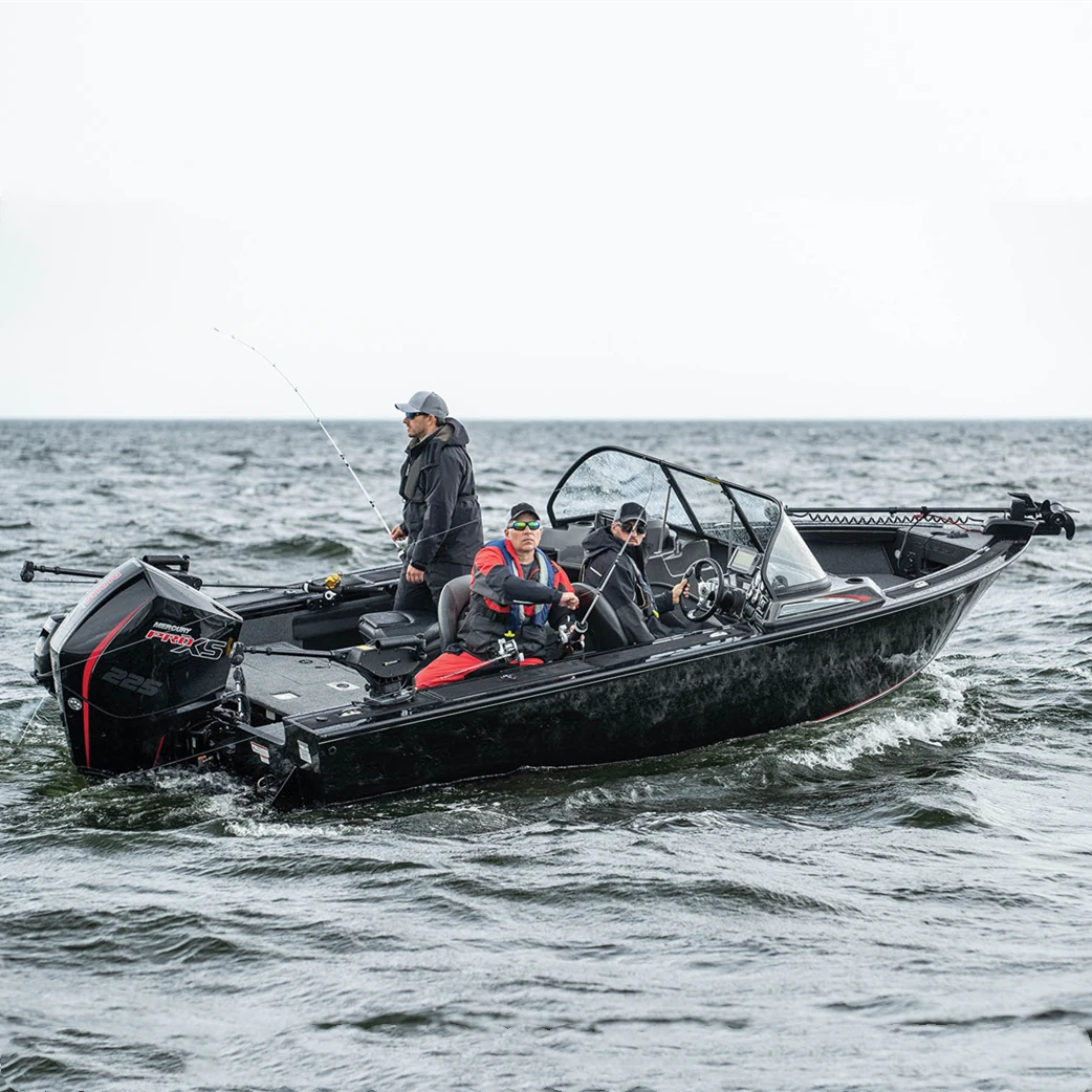 Роскошная Высококачественная глубокая V-образная алюминиевая лодка KINOCEAN для ловли окуня с хранилищем внутри