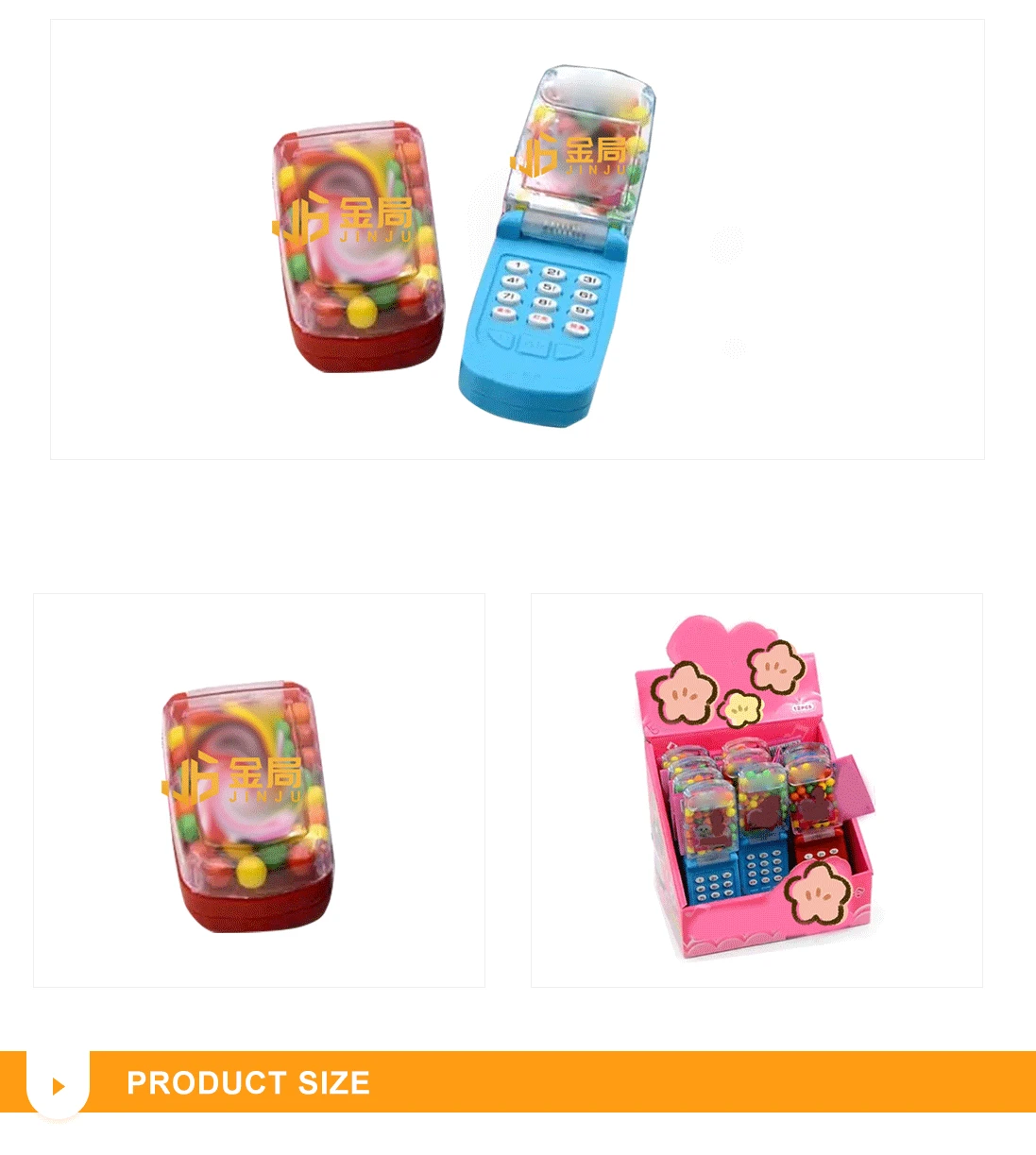 Высокое качество музыкальный мобильный телефон форма конфеты Кондитерские игрушки детские и