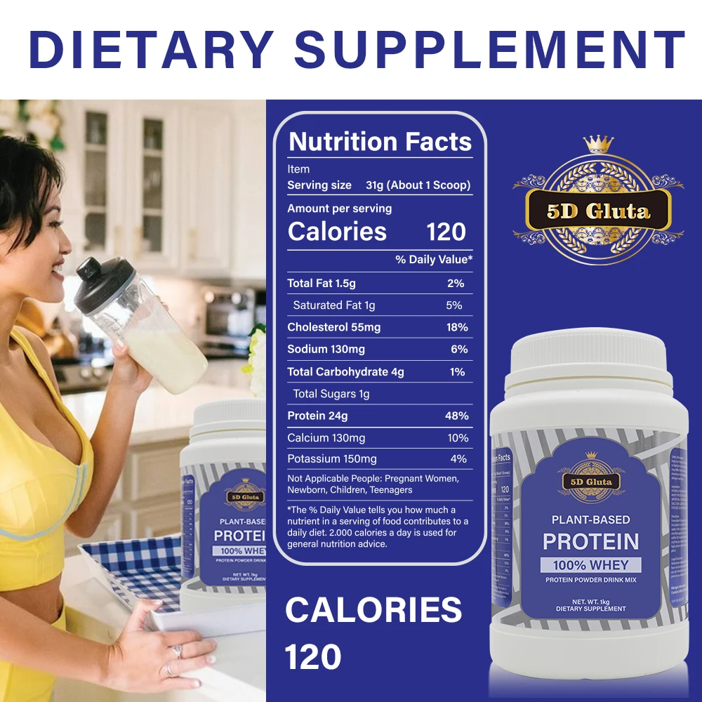 1kg Gym Protein Powder Whey Sports Nutrition Bodybuilding Powder Fitness Sport Dietary Supplement Isolate Protein Powder