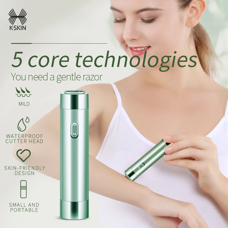 KSKIN Top Sale Custom OEM/ODM Women Mini Shave Underarm leg Face Hair Remover Electric Epilator Hair Removal