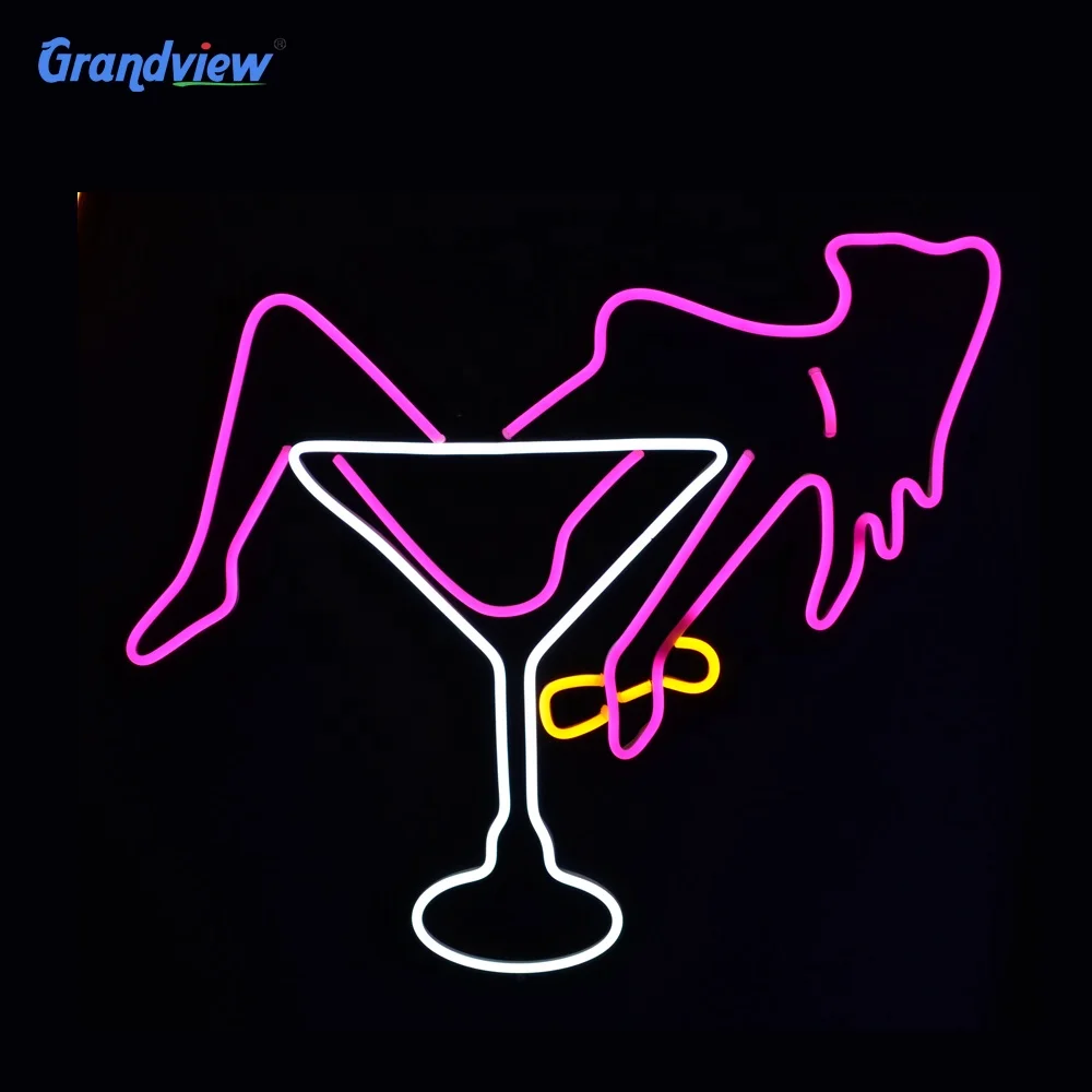 Custom Led Sign Sexy Lady Neon Light Sign Hot Woman Beauty Pink Night Light Bar Nightclub Advertising Led Neon Sign