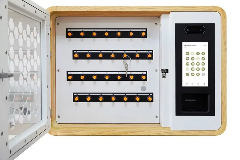 Security Steel Wall Mounted Smart Lock Key Box With Code Lock Safety Intelligent Electronic Key Cabinet