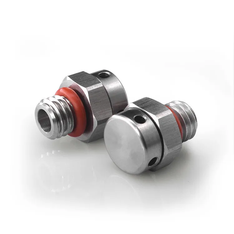 Металлический водонепроницаемый вентиляционная пробка из пропускающего воздух воздушный клапан штепсельной вилки M8 * 1,5