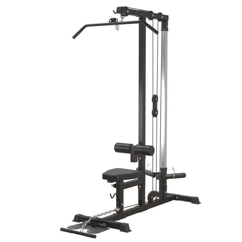 High Strength Metal Fitness Equipment Multi-Combination Squat Rack with Pull-Up Banner Stands & High Lat Pull-Down Bar Machine
