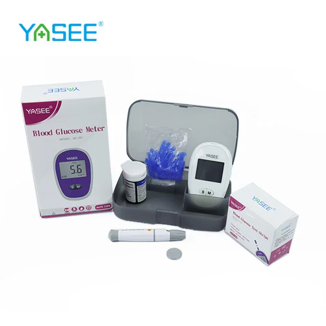 CE ISO15197 OEM acceptable Digital Blood Glucose Meter Blood Sugar Test Strips Glucose Meter Free for Lab and Home