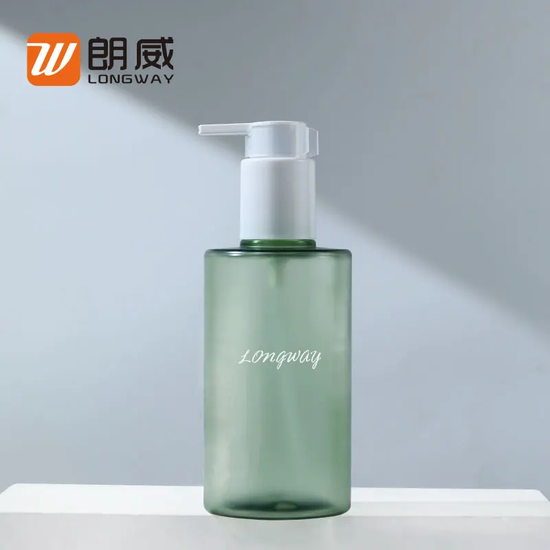 200ml PET thick wall dispenser pump matte bottle for facial cleansing