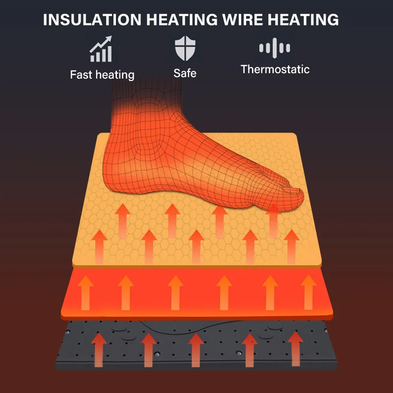 Multifunction Foot Warmer Heating Pad 50W Safety Washable Timing function Feet Warmer for Women Men Electric Heated Foot Warmer