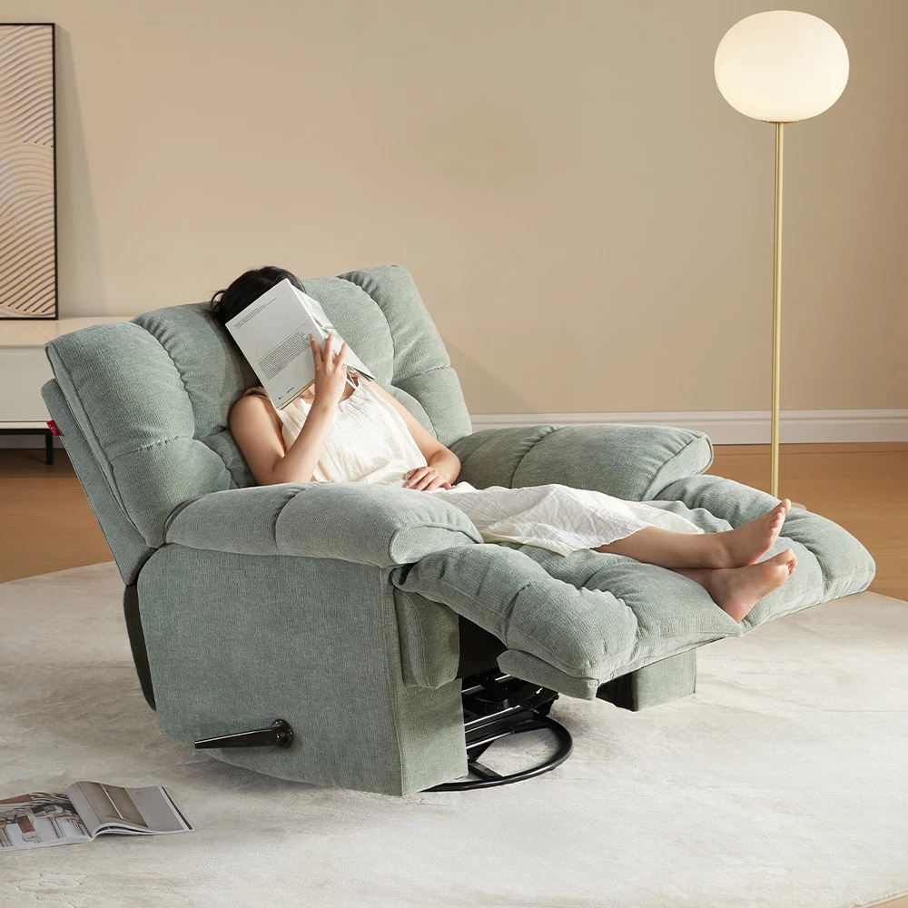 Sans Factory Customized Fabric Swivel Chair Recliner Relaxing Individual Armchair