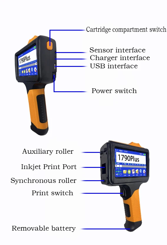 Good Quality Portable Small Handheld Inkjet Printer Print Paper Electric Service Provided Automatic Solvent Ink 1set