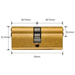 Professional Copper Padlock Euro Standard Keys Solid Brass Zink  Mortise Cylinder Main Door Lock Body Made In China