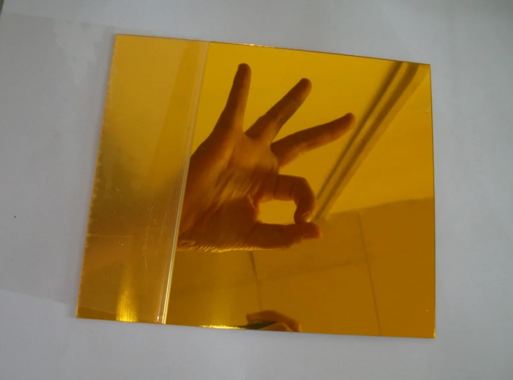 China acrylic manufacture acrylic mirror 3mm 2mm 1mm silver golden perspex/plexi glass mirror sheet factory