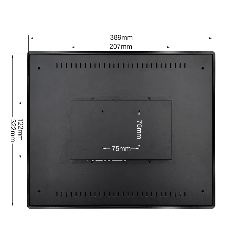 17 inch 1280*1024 HD-MI VGA Capacitive touch square screen Metal Aluminum Frame TFT Embedded pure flat industrial LED Monitor