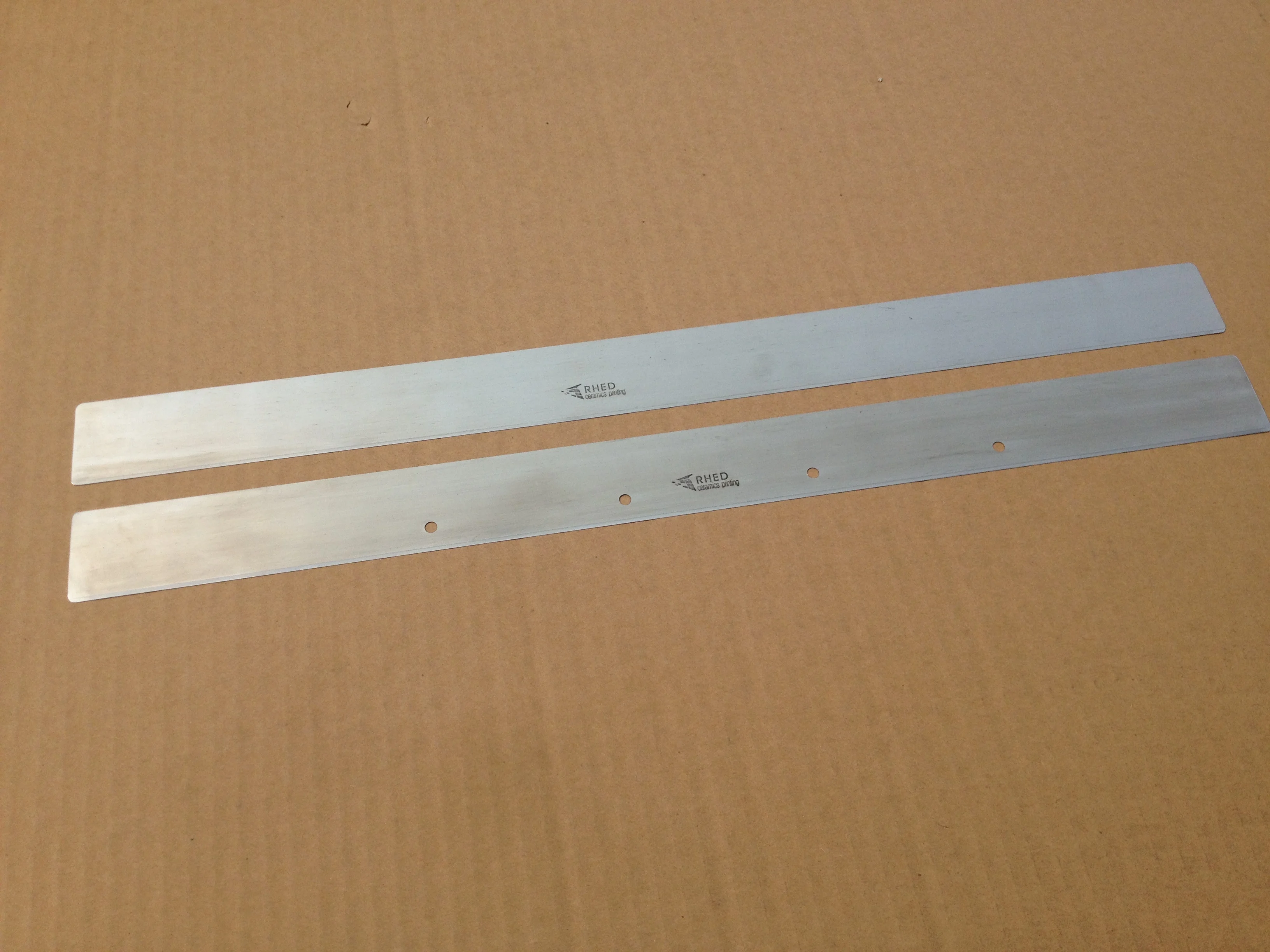 Customizable length and Holes  RHED Stainless Steel Doctor Blade  For roller printing