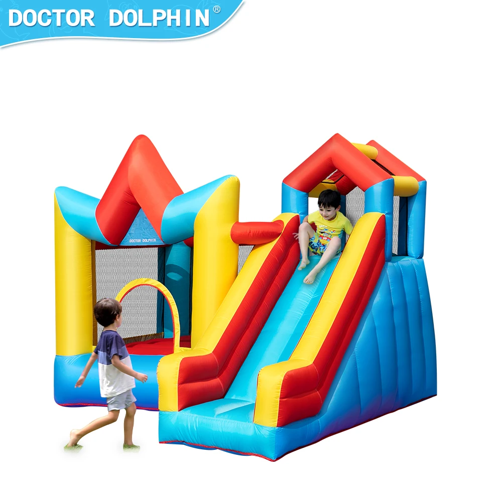 Doctor Dolphin Customize Carnival Games Play Outdoor Bouncing House Inflatable Castle Air Bouncer Inflatable Trampoline