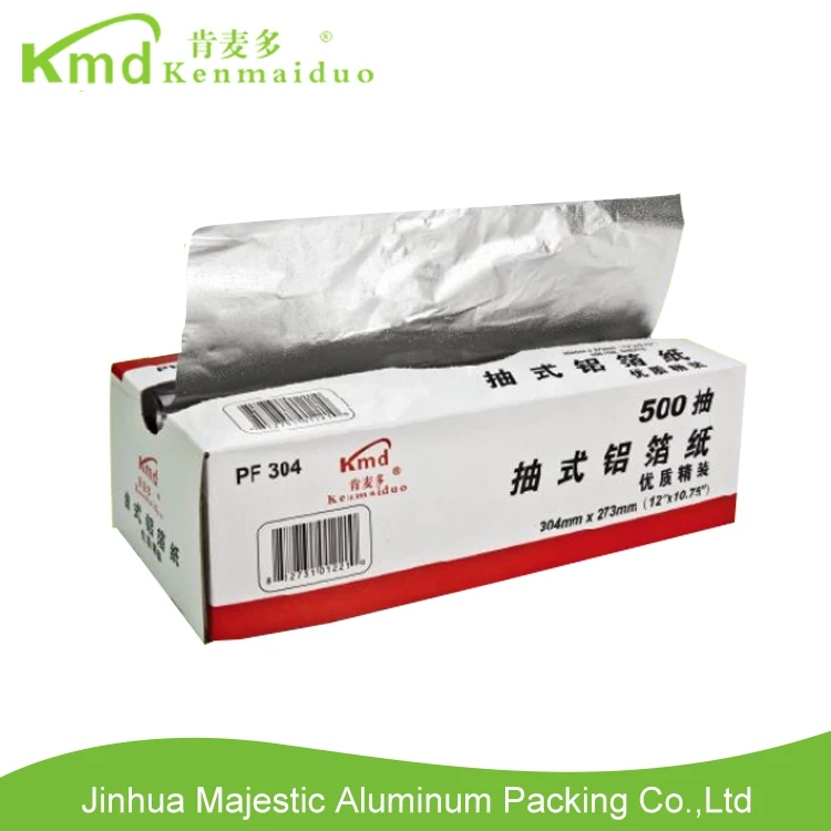 Aluminum Foil Pop Up Sheet 9 x 10 3/4