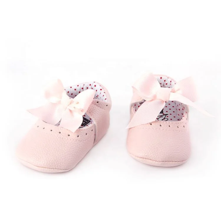 Low moq cheap price baby girl dress shoes bow-knot baby dress shoes