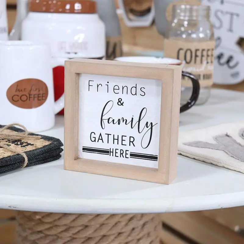 
Small Exquisite Rustic Wooden Home Decor Hanging Stand Wood Sign 