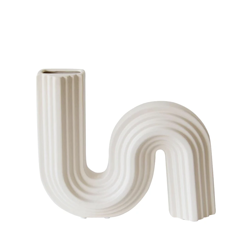 Nordic modern minimalist creative decorative home space decor geometric unique abstract designers ceramic& porcelain vases