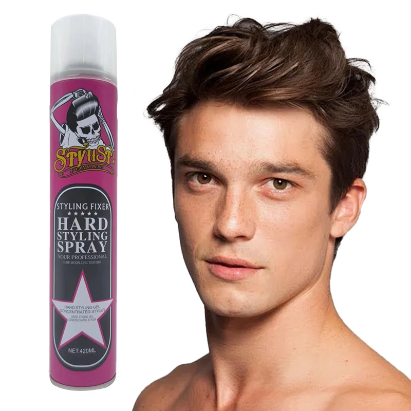 Professional Natural Ultra-Hold Hair Spray Factory Direct with Heat Protection for Dry Curly Hair Hair Extensions Daily Use