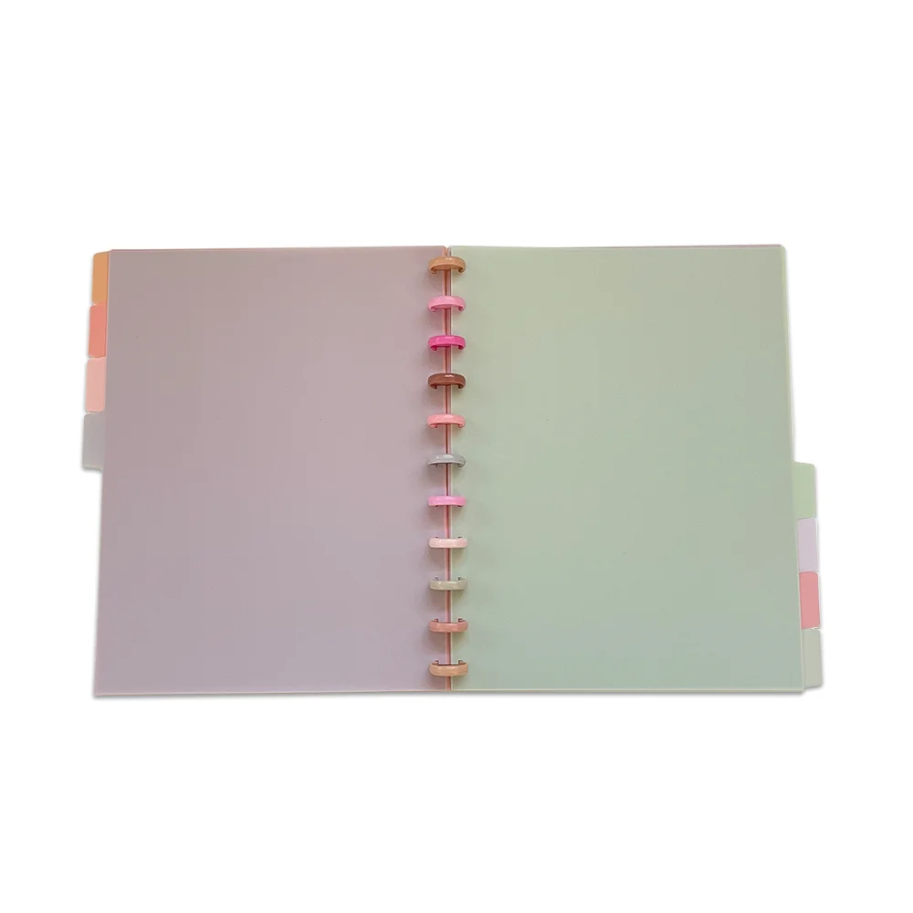 8 Tab 11-Disc Index Divider Letter Size Frosted Discbound Dividers for Discbound Notebooks or Planners