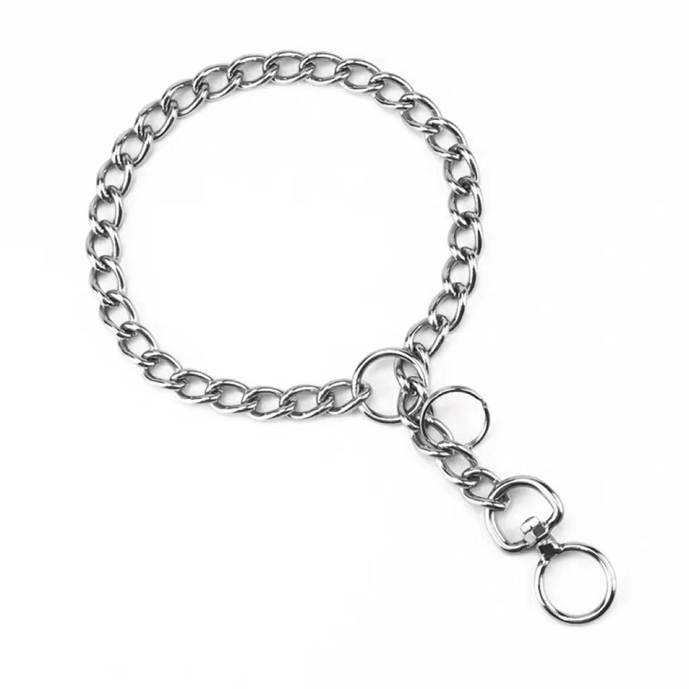 Custom Stainless Steel Dog Collar P Chain Dog Stainless Steel Twisted Dog Collar Neck Pet Chain