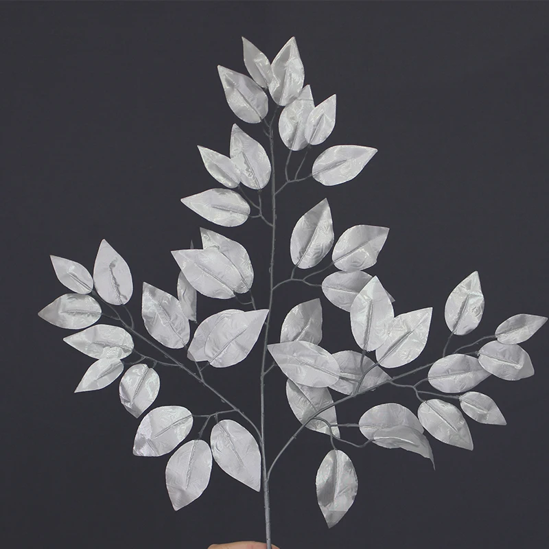 Yiwu factory high quality factory decorative artificial ficus branches and leaves