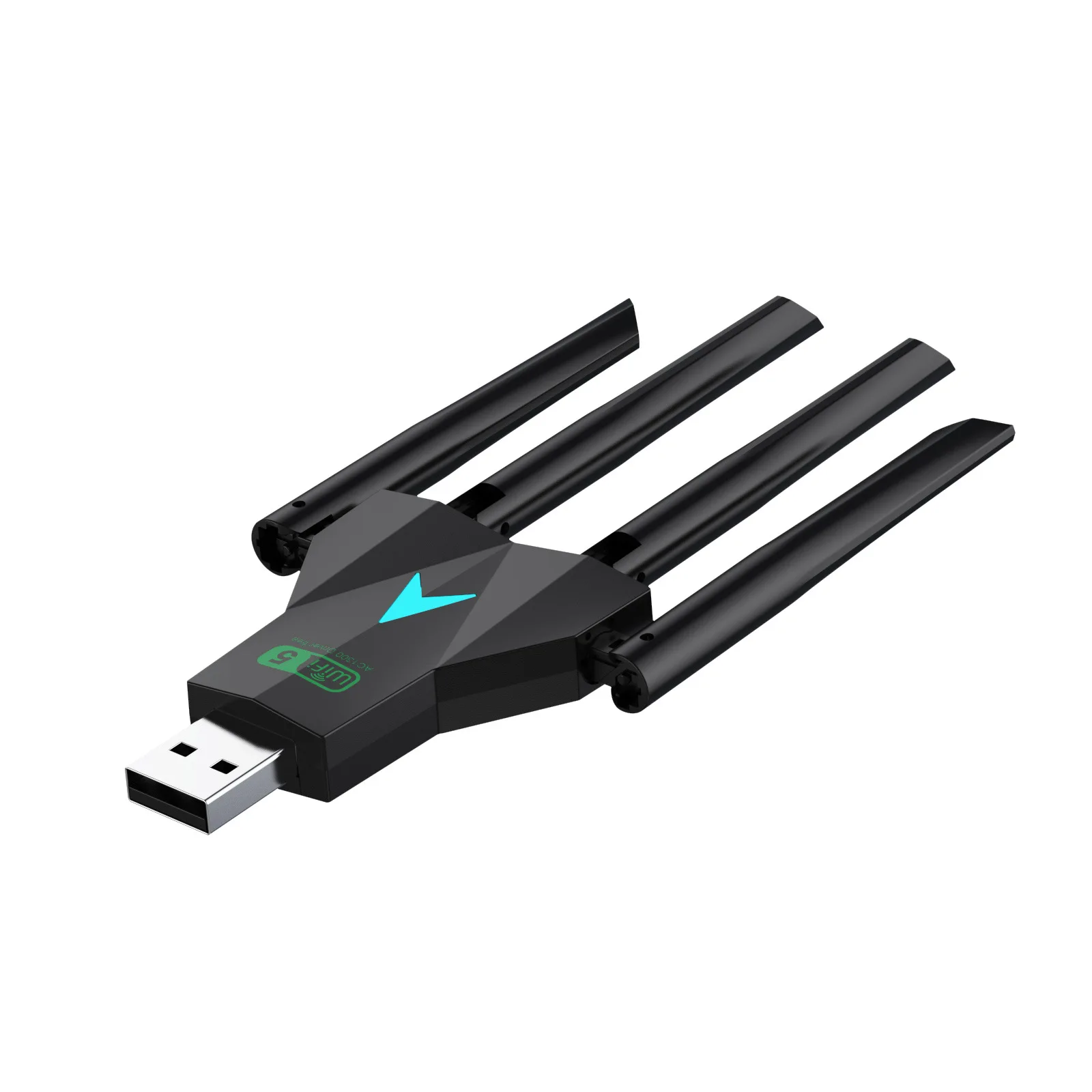 LA09 двухдиапазонный USB wifi 1300 Мбит/с Адаптер 2 4 ГГц 5 Wi-Fi с антеннами ПК мини-компьютер 600 приемник сетевой карты