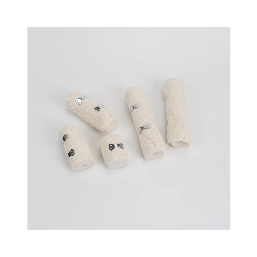 Customized Size Medical Wrap Bandage Cotton Spandex High Elastic Bandage Crepe Bandage