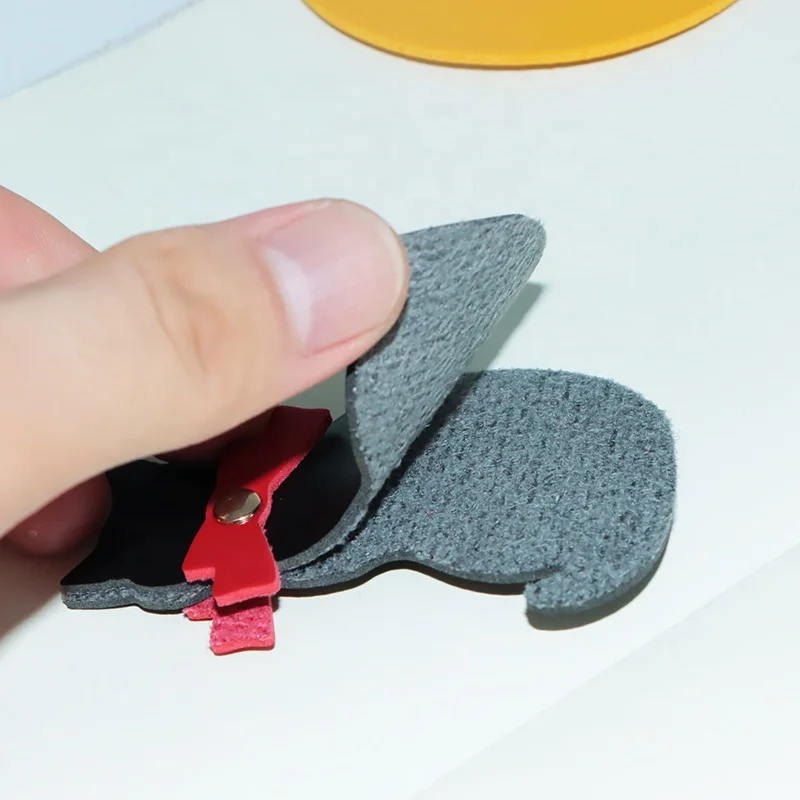 Minimalist Style Handmade PU Leather Handicraft Bookmarks