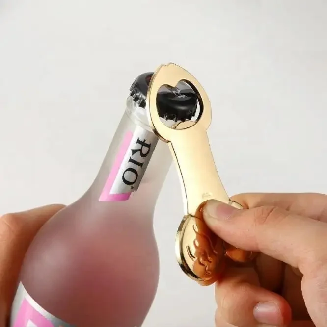 Creative Golden Plated Bottle Opener Bachelorette Favors Gifts Penis Shaped Bottle Opener For Guests